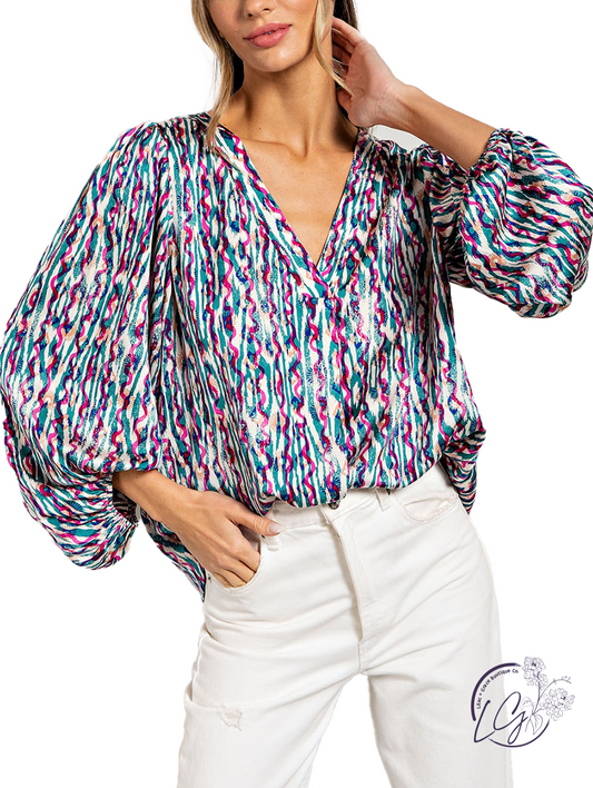 Throwback Chic Retro Blouse