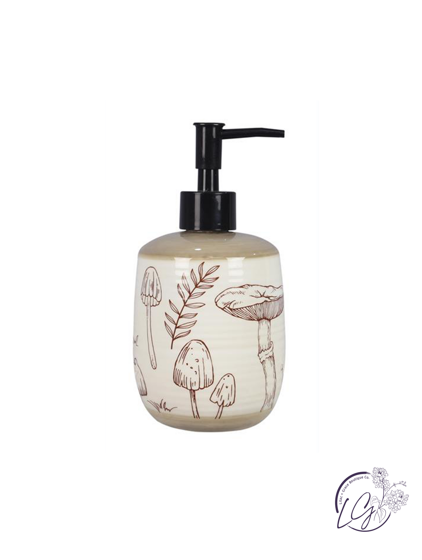 Ceramic Mushroom Soap Dispenser