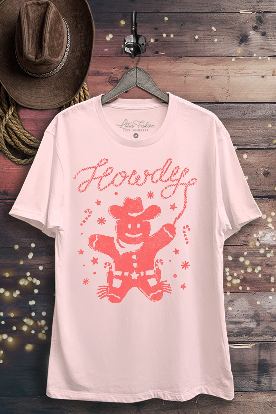 Howdy Gingerbread Graphic Top