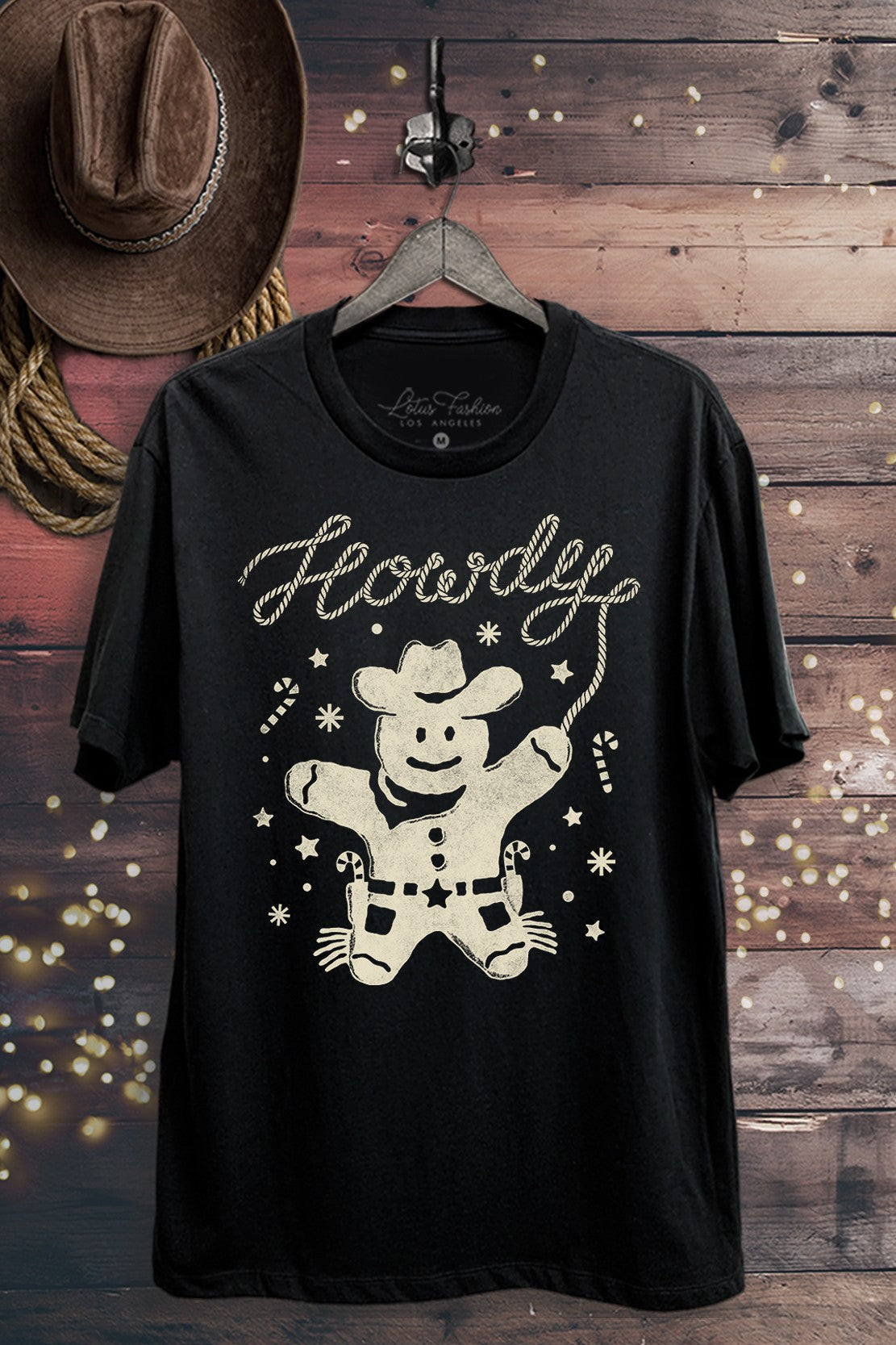 Howdy Gingerbread Graphic Top