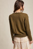 Autumn Bloom Floral Embroidered Cable Knit Sweater
