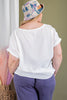 Curvy Willow V-Neck Tee