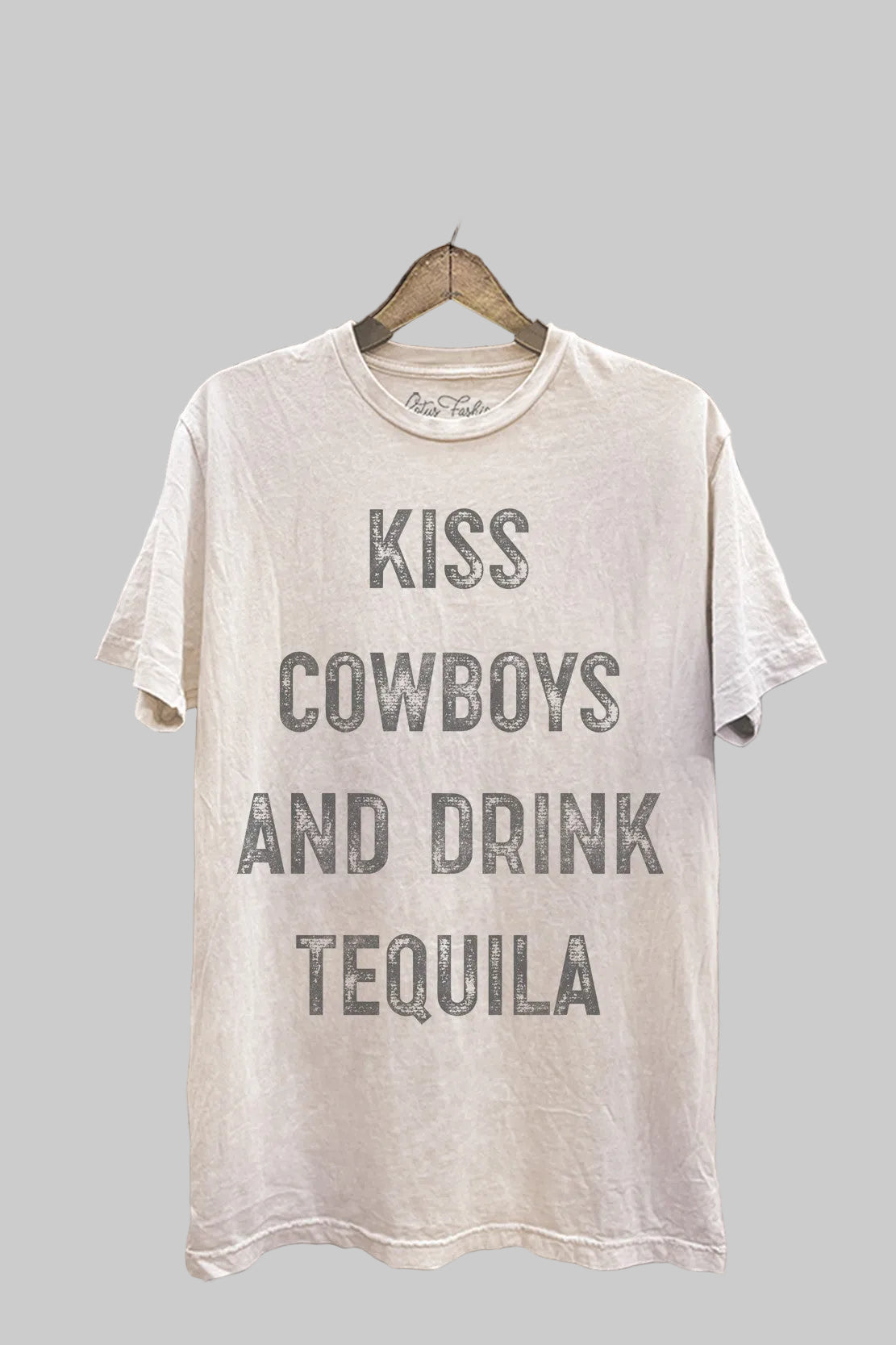 Curvy Kiss Cowboys And Drink Tequila Graphic Top