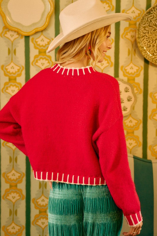 Holiday Spirit Sequin Sweater