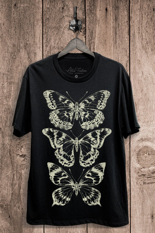 Curvy Butterflies Graphic Top
