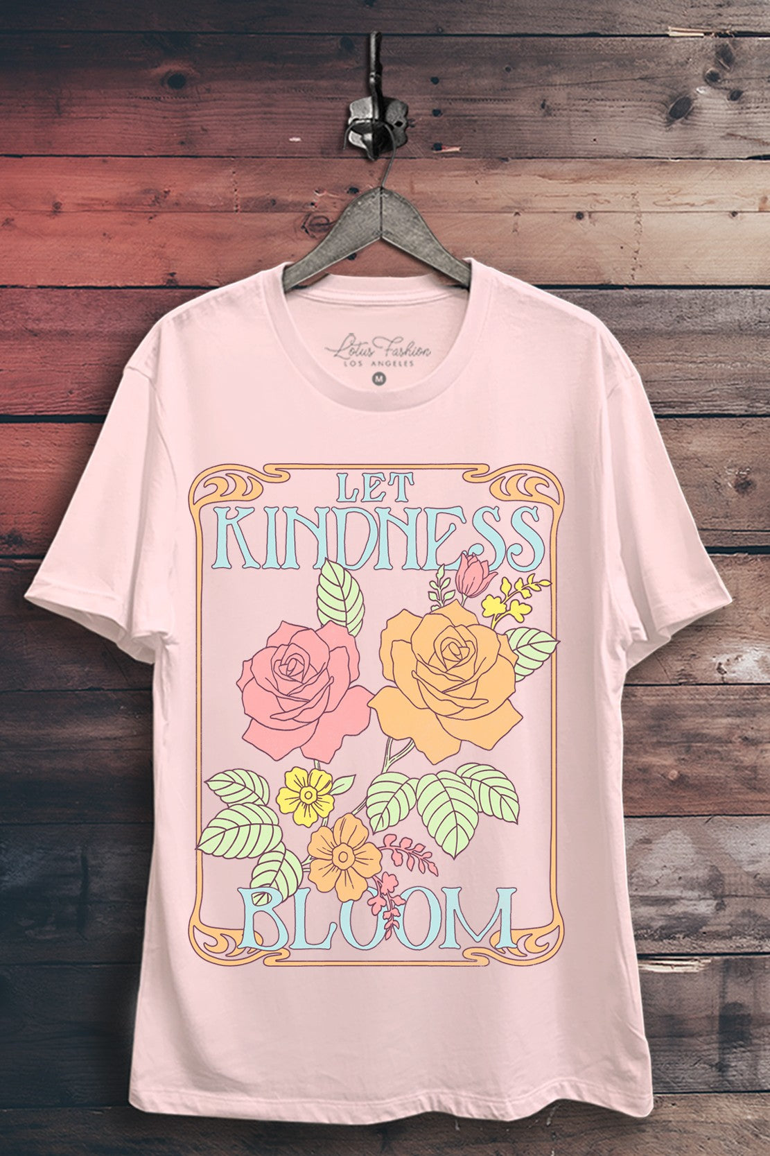 Curvy Let Kindness Bloom Graphic Top