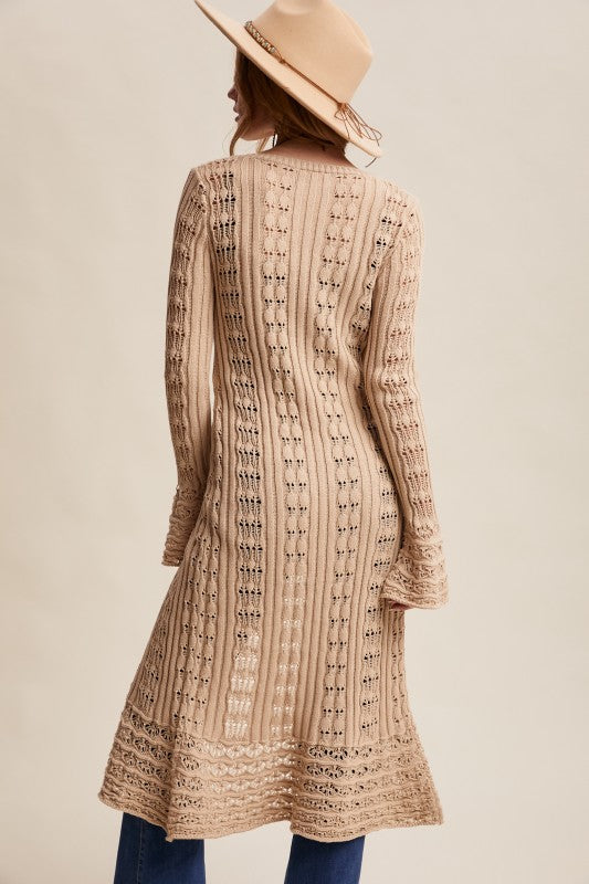 Heritage Stitch Duster Cardigan