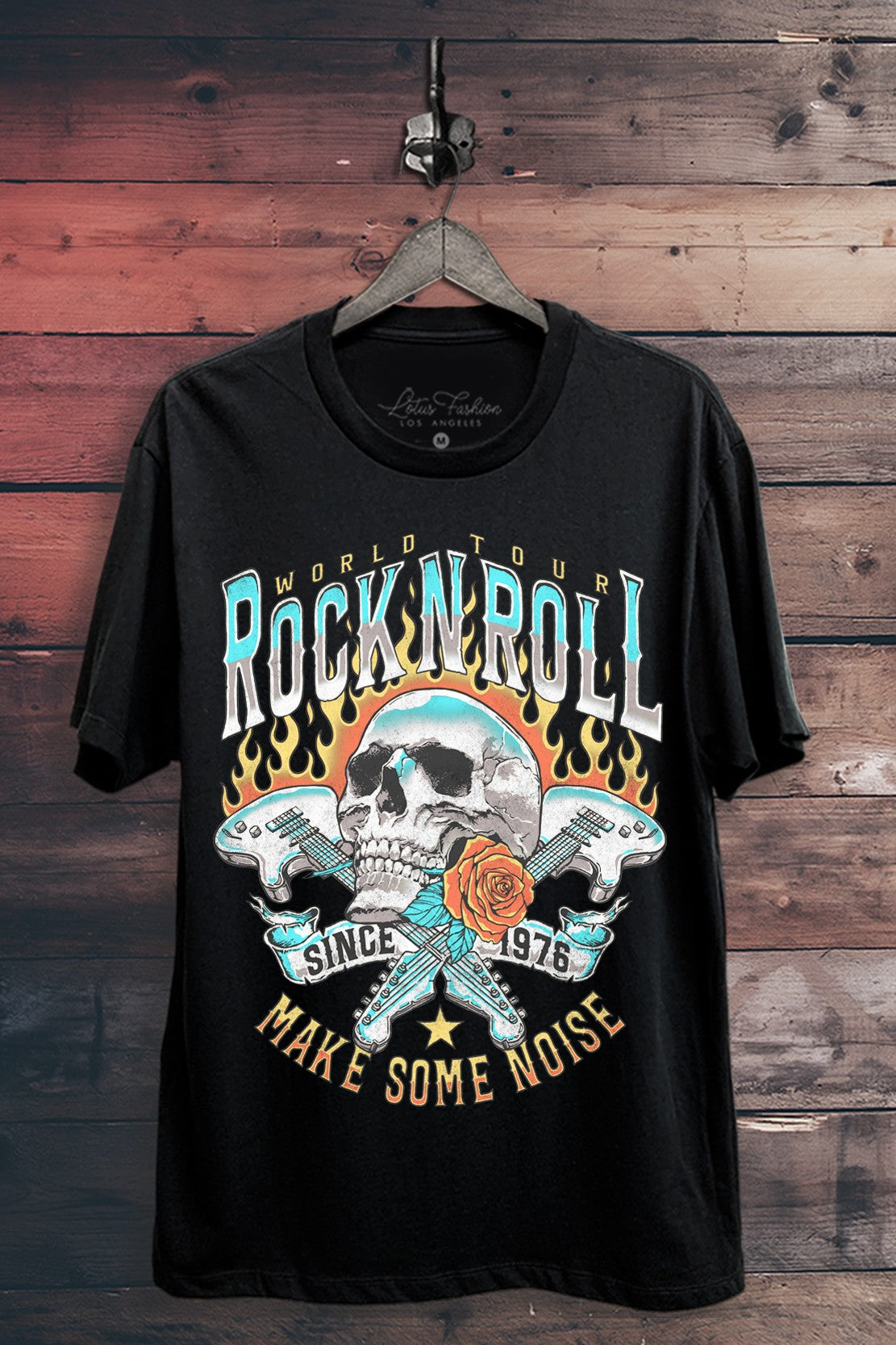 Rock And Roll Make Some Noise Graphic Top