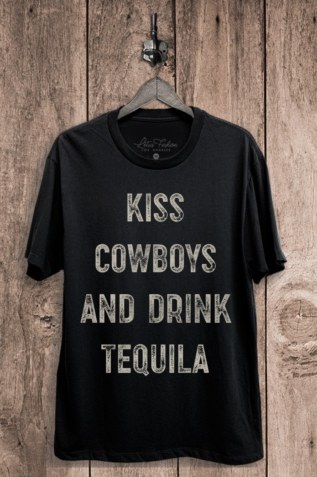 Kiss Cowboys And Drink Tequila Graphic Top