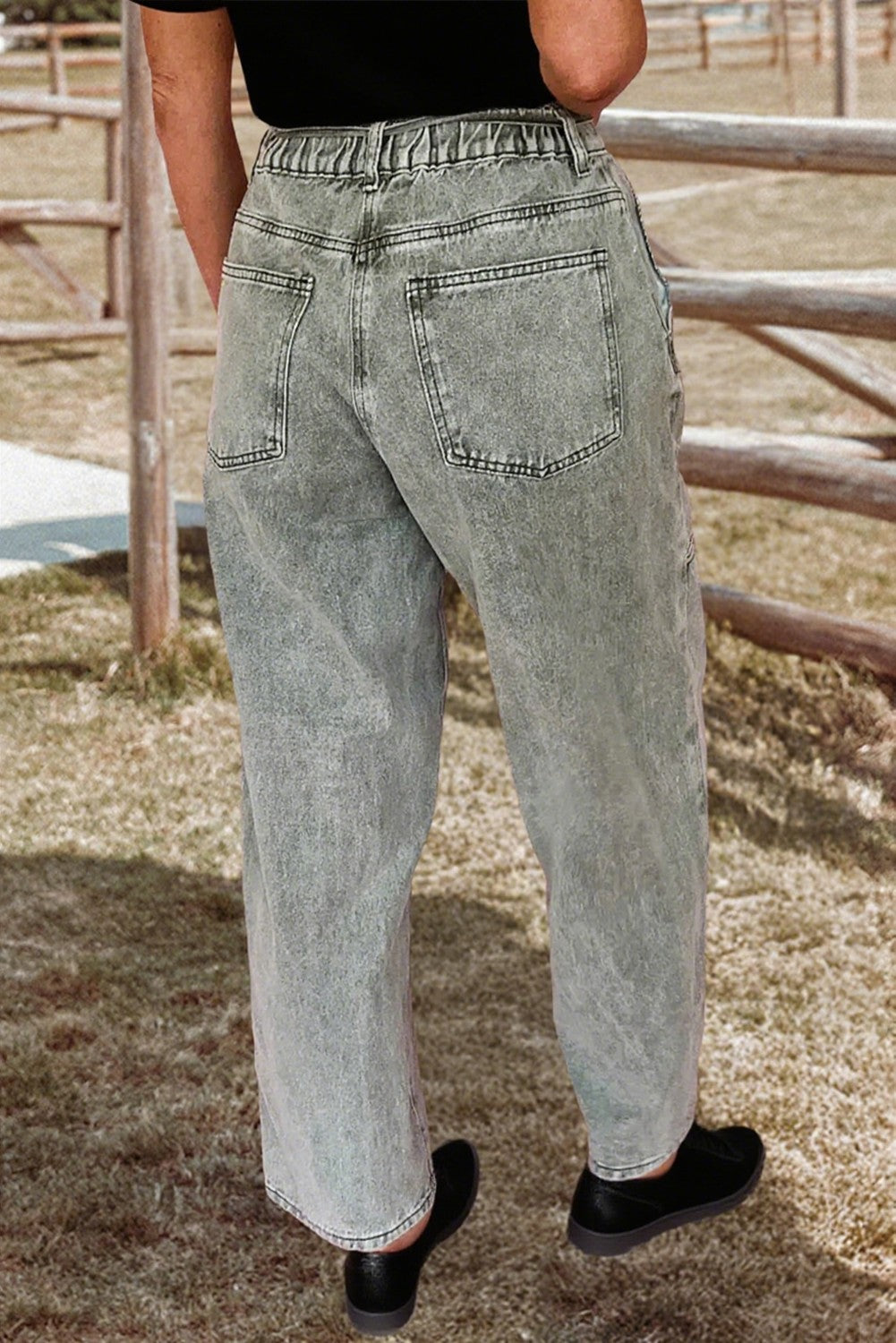 Free Range Washed Barrel Pants
