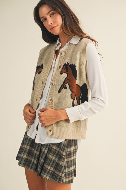 Frontier Stallion Sweater Vest