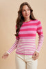 Sugar Stripe Ribbed Knit Top