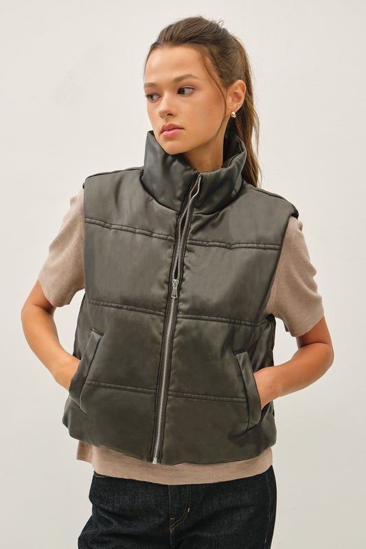 Midnight Puff Vest