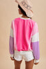 Blush Crush Colorblock Sweatshirt
