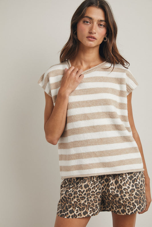Stripe & Smile Vest