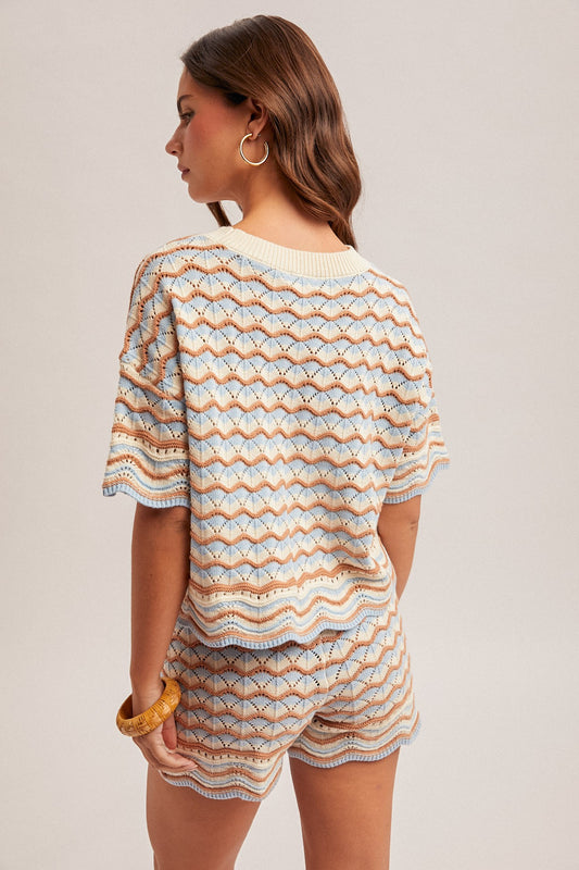 Rainbow Drift Knit Sweater