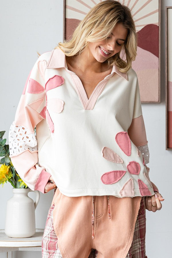 Blue Skies Patchwork Pullover ☁️