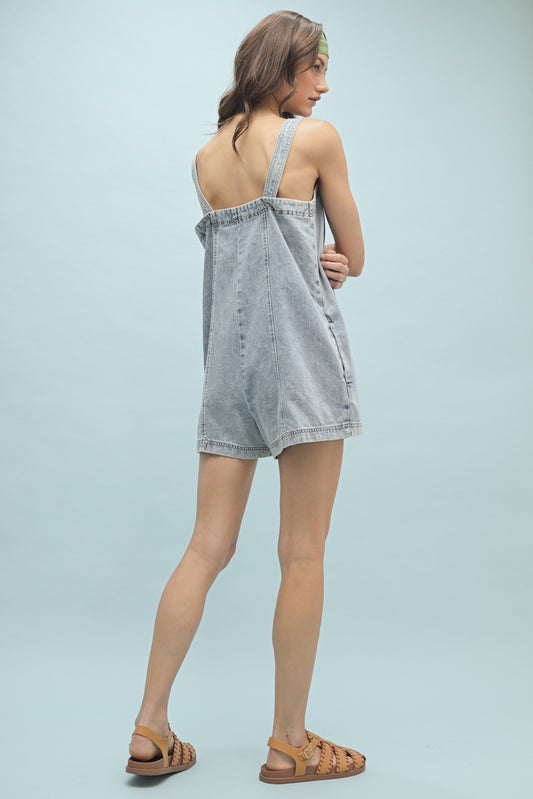 Denim Dash Romper