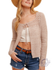 Coral Cove Tie Knit Cardigan