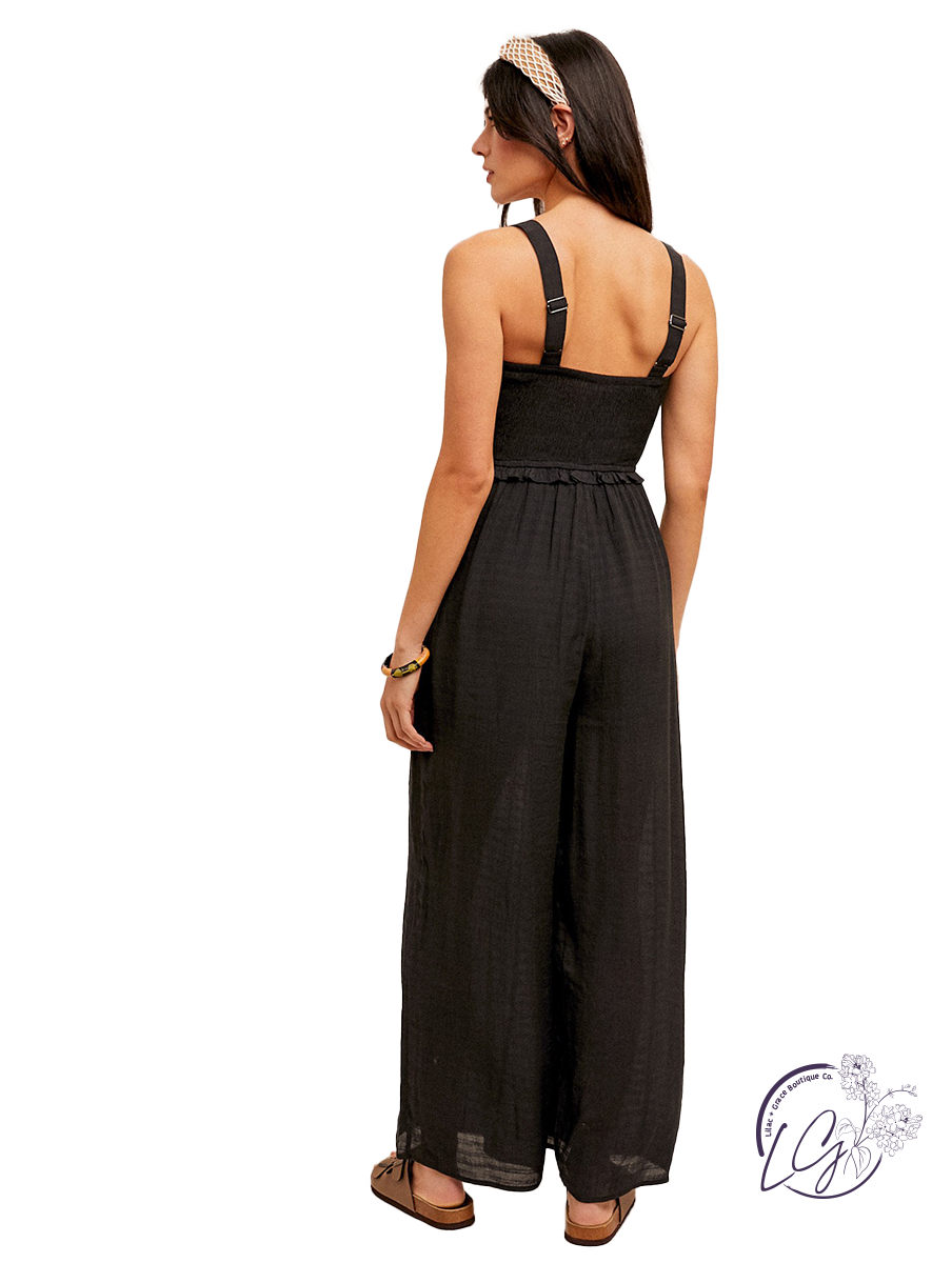 Catch You Later Flowy Jumpsuit