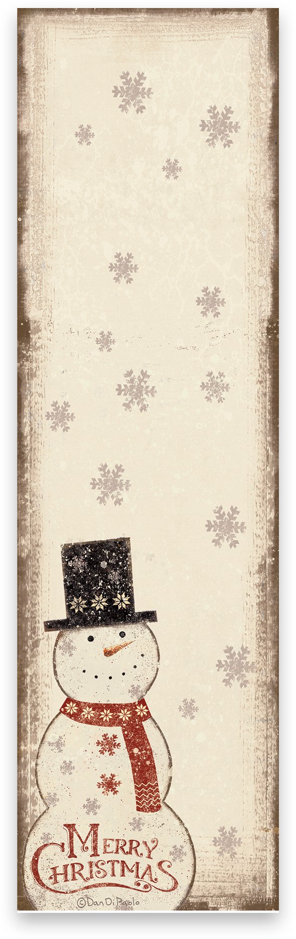Nordic Merry Christmas Snowman List Pad