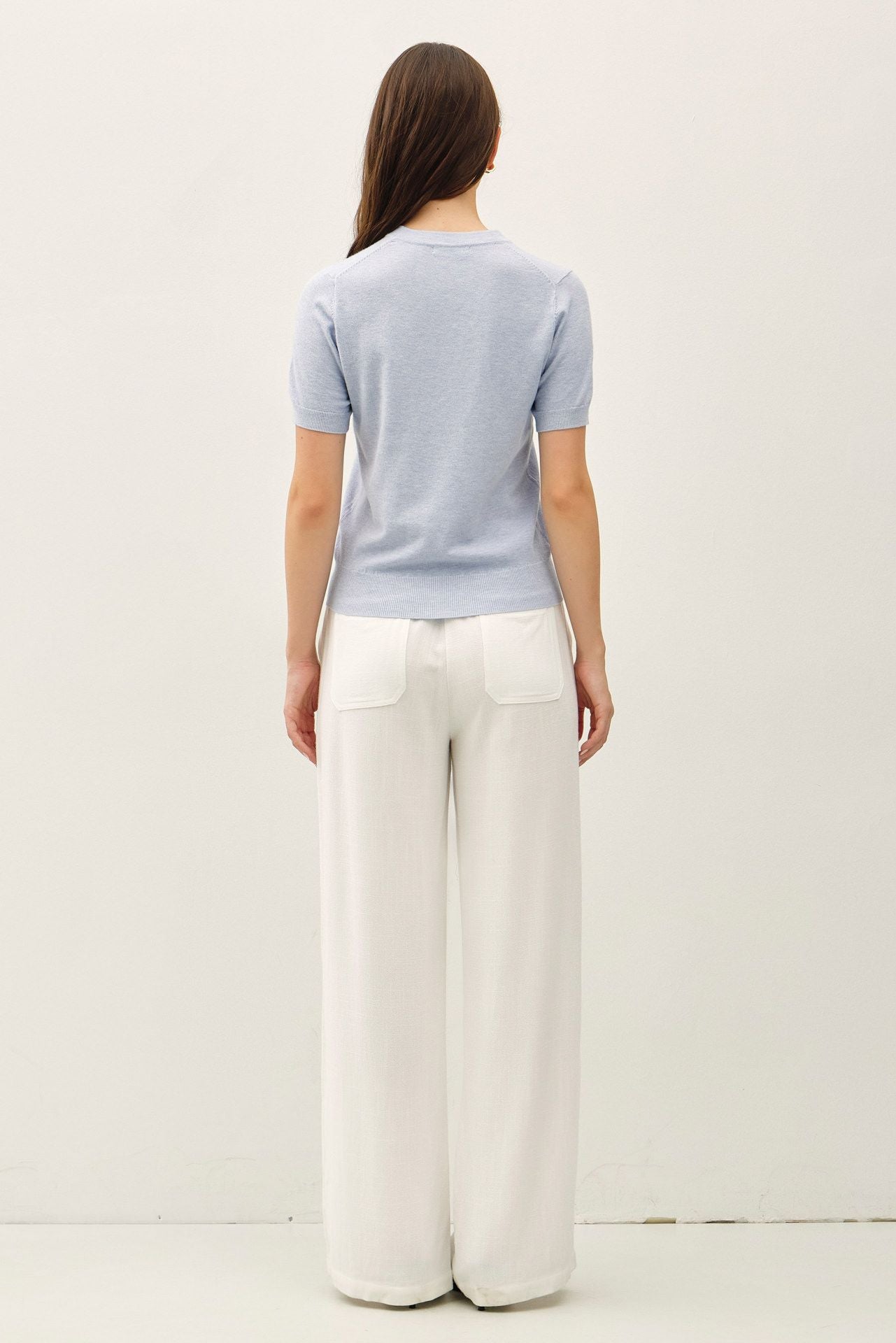 Airy Wide Leg Trousers