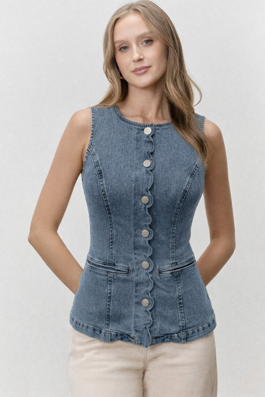 Denim Darling Top