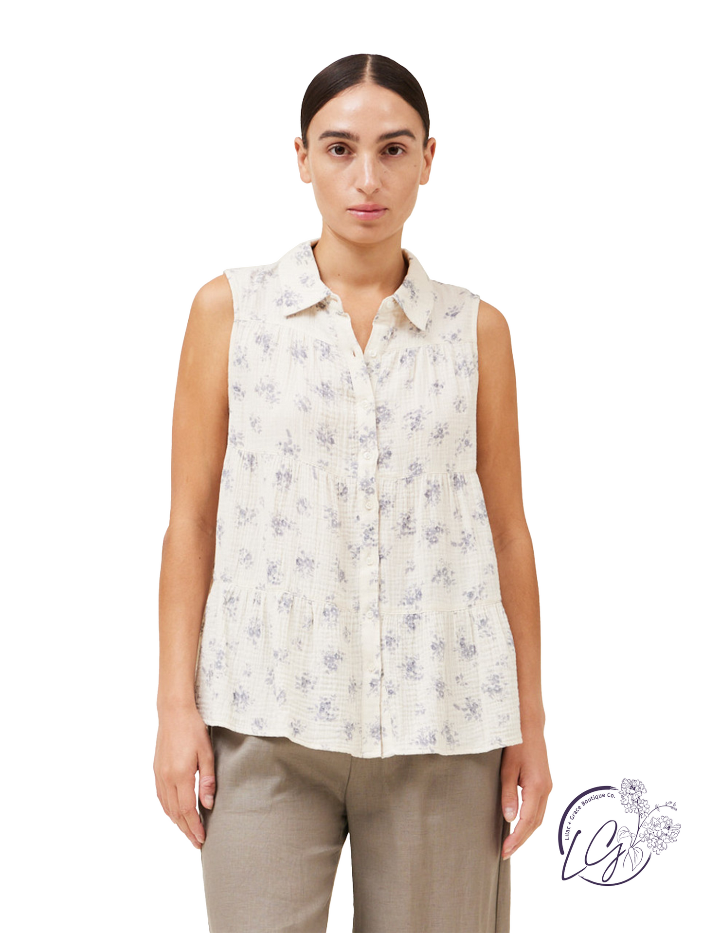 Radiant On Point Gauze Blouse