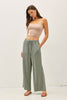 Sunwashed Linen Crop Pants