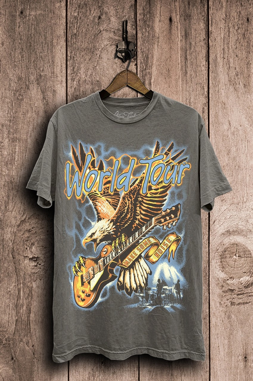 World Tour Eagle Graphic Top