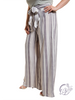 Curvy Urban Pinstripe Wide Leg Pants