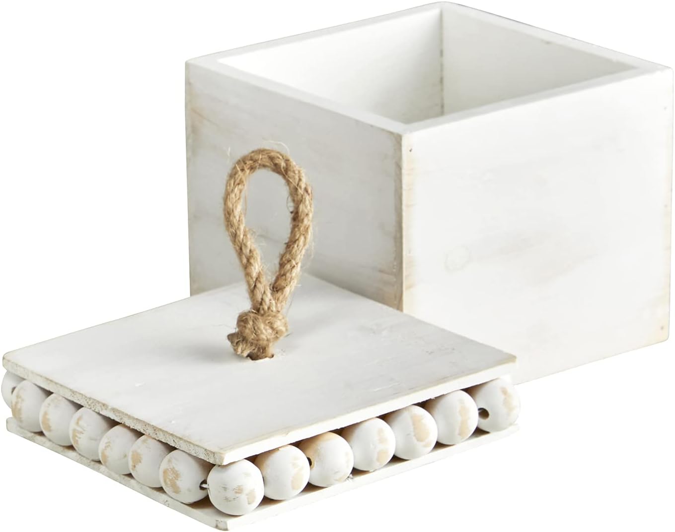 Beaded White Box - Small