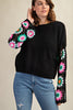 Curvy Bloomline Crochet Sweater
