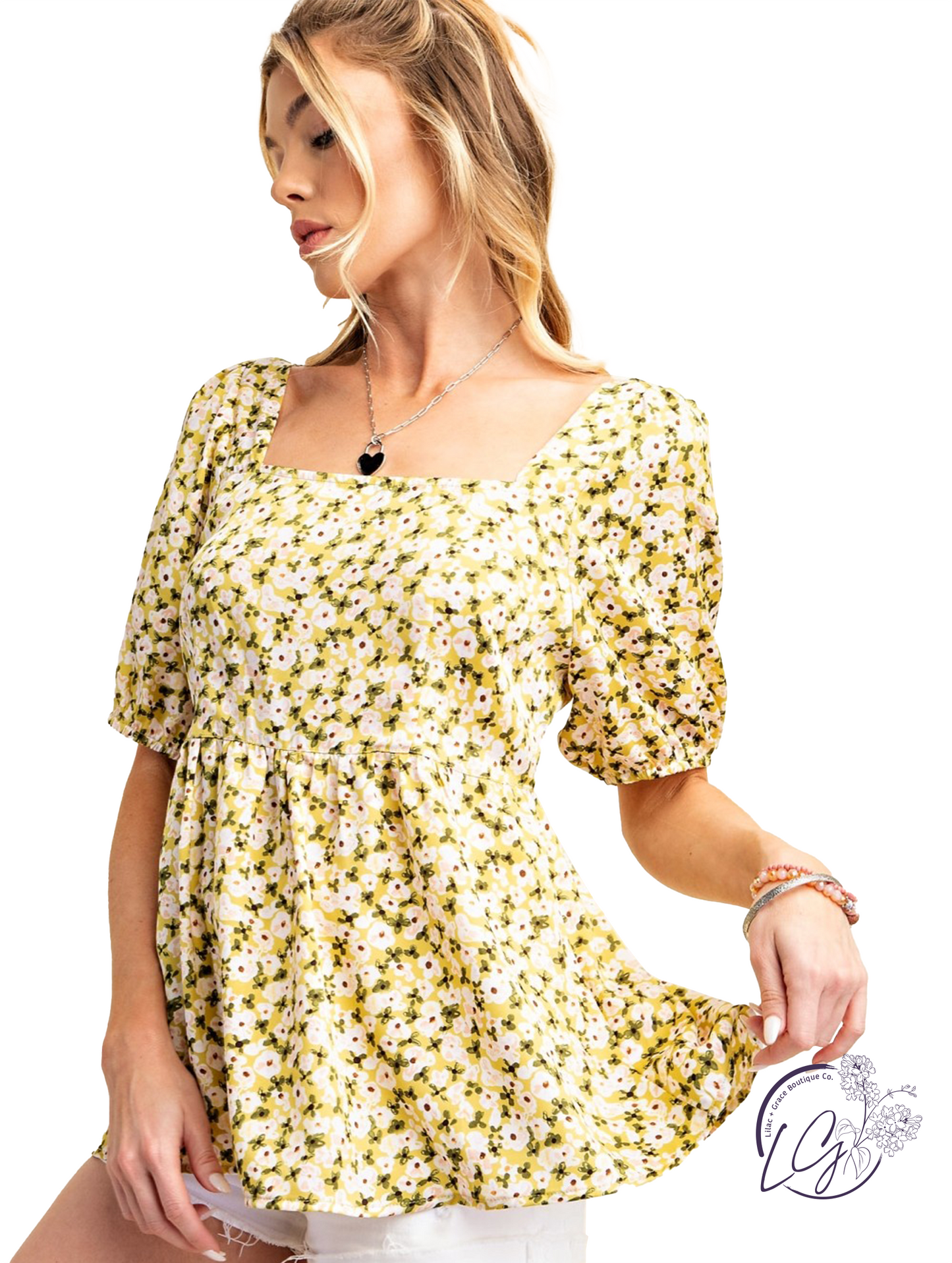 Wildflower Puff Sleeve Top