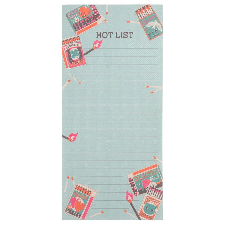 Long Magnetic Notepad- Matches