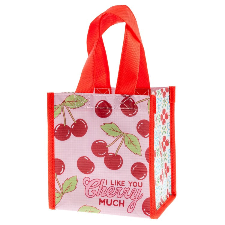 Recycled Small Gift Bag- Cherry