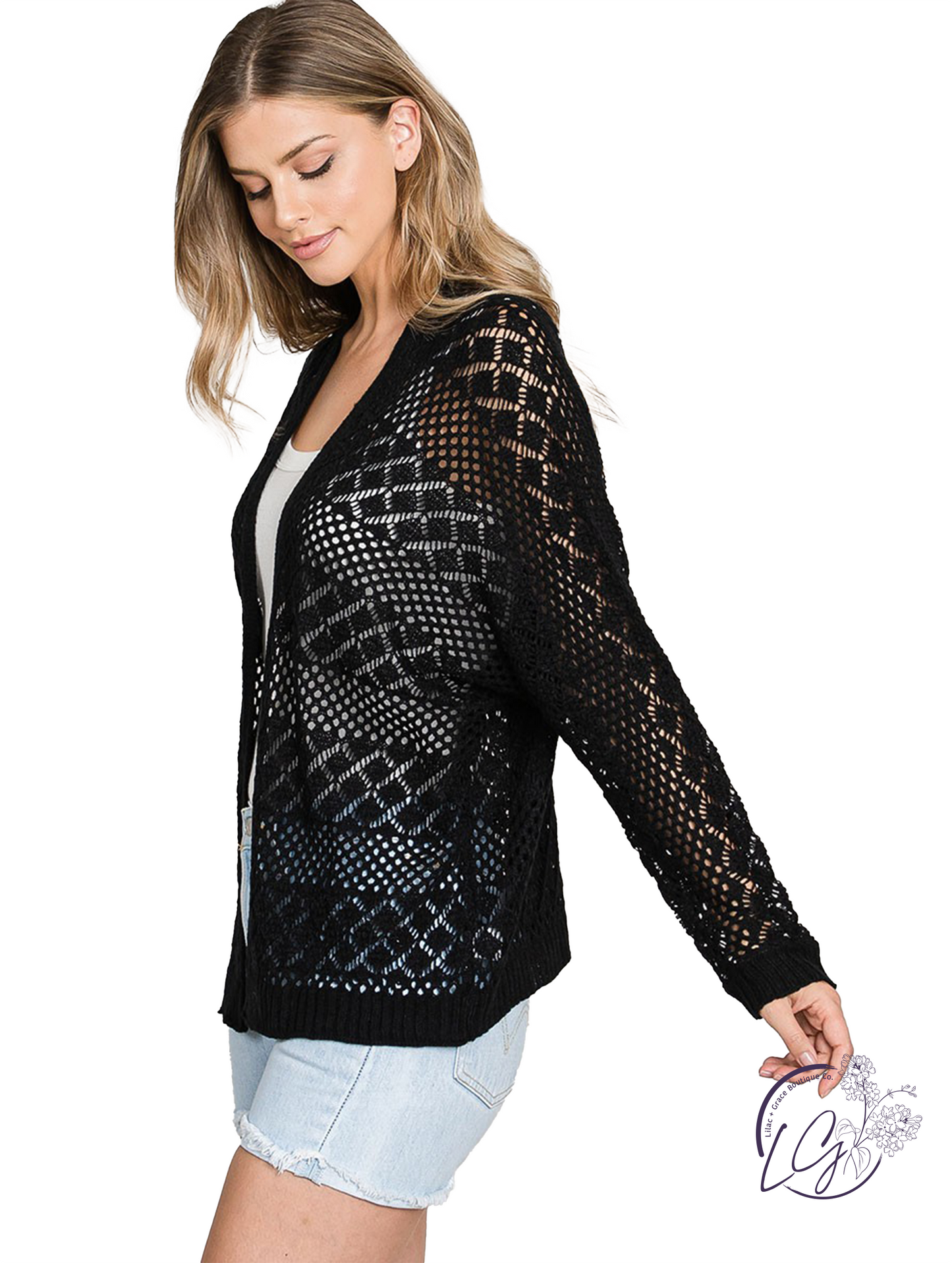 Right On Time Short Crochet Cardigan