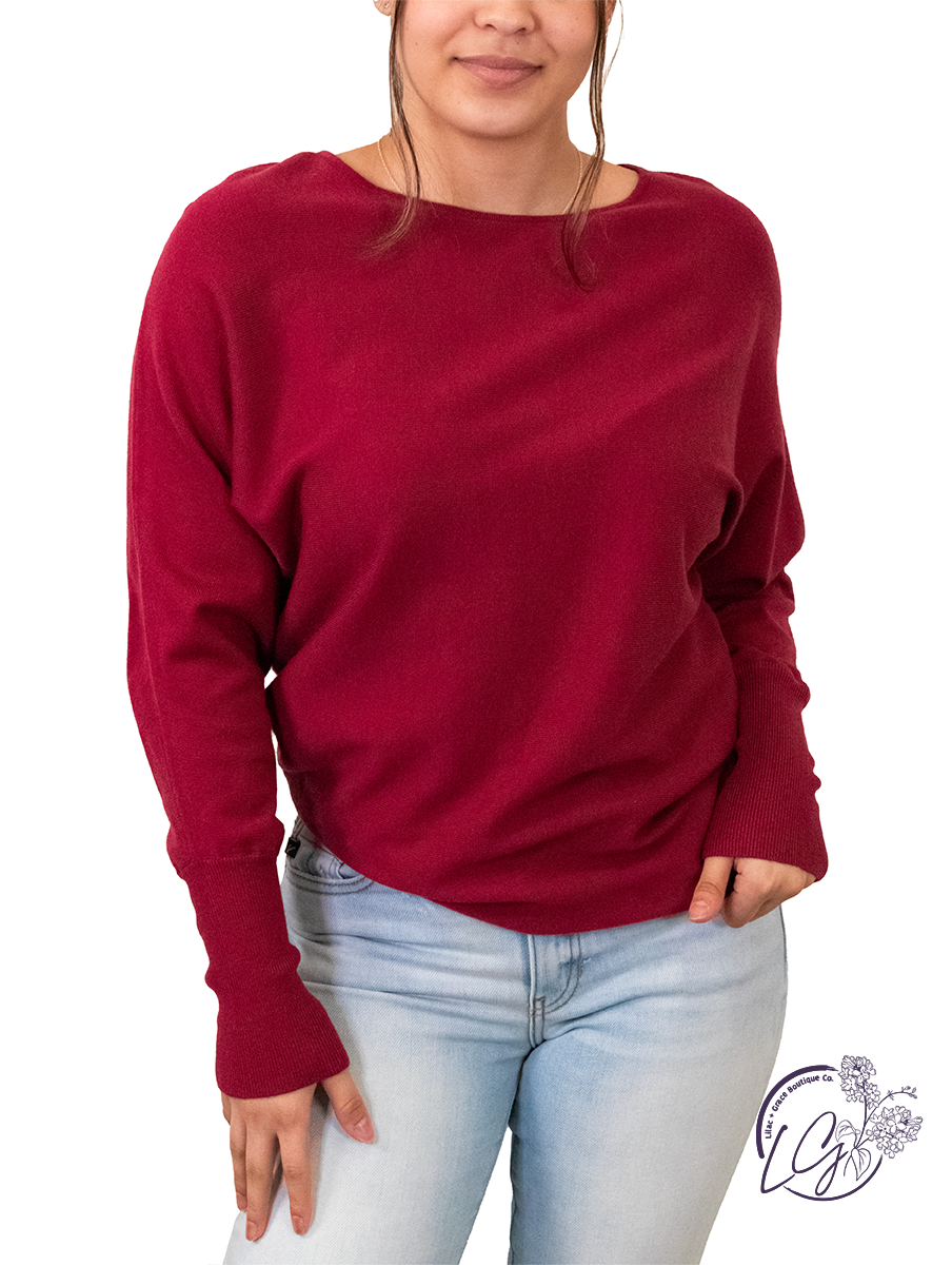 Everyday Ease Boat Neck Sweater