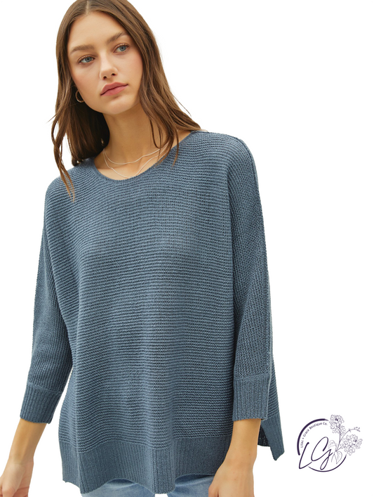 Enjoy The Ride 3/4 Sleeve Sweater