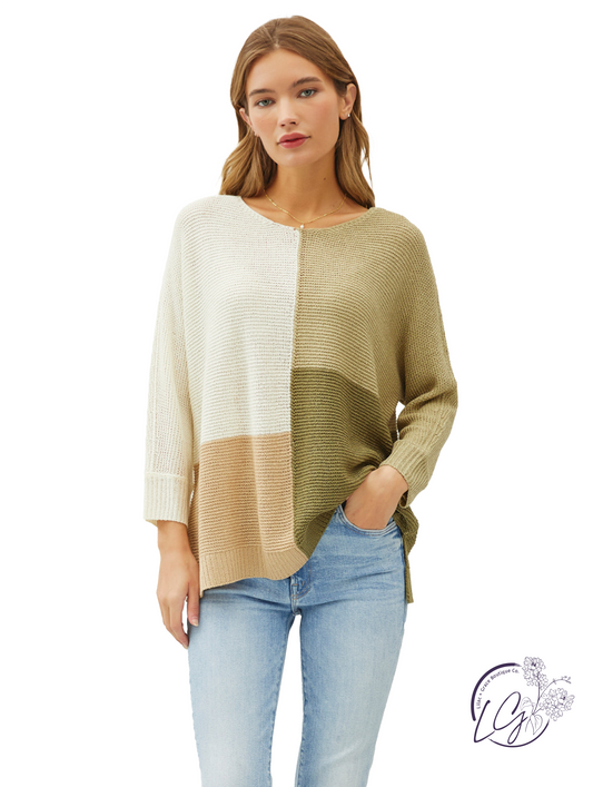 You Glow, Girl V-Neck Sweater