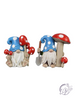 Resin Gnome With Mushroom Figurine