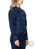 Mae Classic Dark Denim Jacket By Judy Blue