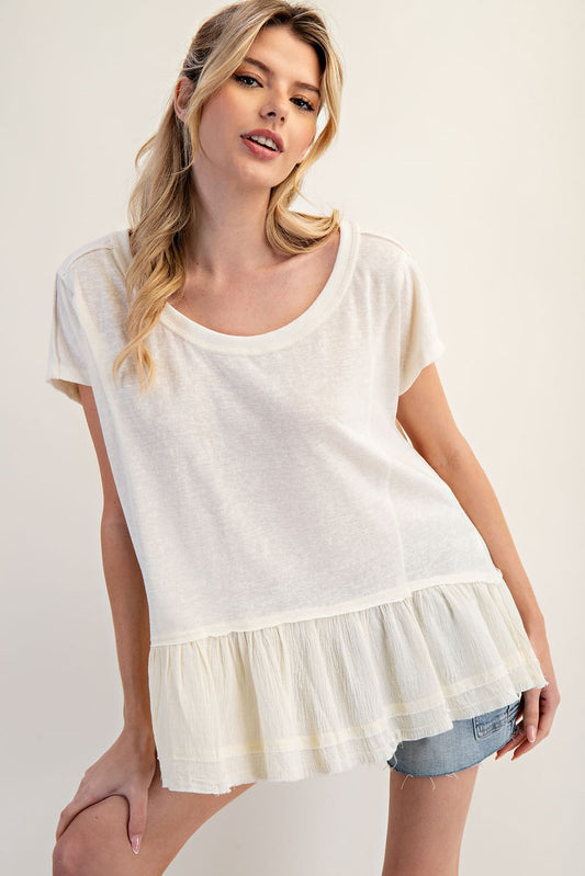 Twirl Hem Top