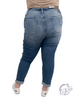 Curvy Alexa High-Rise Distressed Boyfriend by Judy Blue