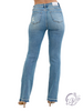 Zara Mid-Rise Bootcut Distressed Jeans by Judy Blue