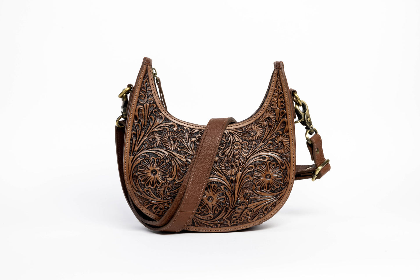 Sagebrush Filigree Crescent Bag