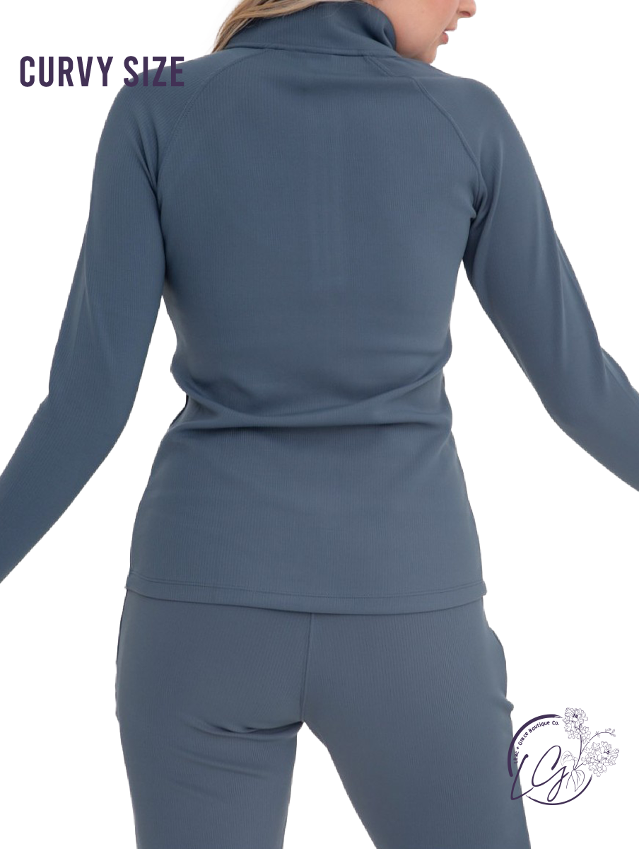 Curvy Motion Weave Jacquard Active Pullover