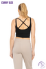 Curvy Crisscross Longline Sports Bra