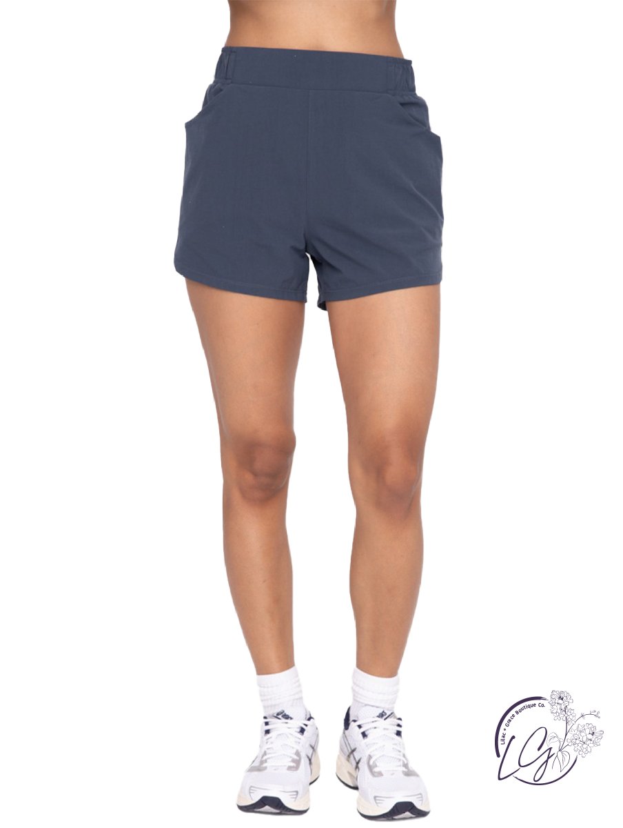 Flex Flow Curved Hem Shorts