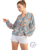 Warm Summer Winds Smocked Blouse